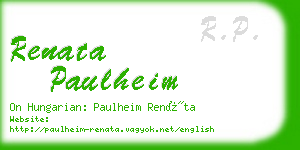 renata paulheim business card